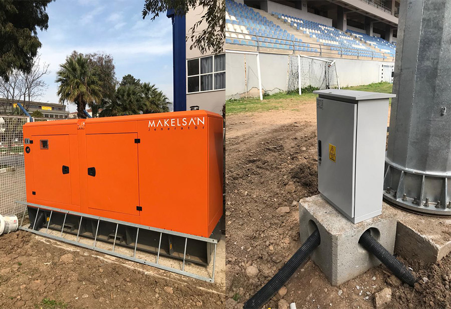 EGE ÜNİ. 20 MAYIS STADI AYDINLATMA, UPS, JENERATÖR